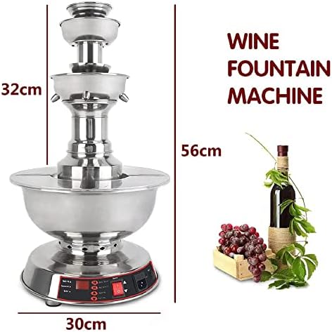 מכונת מזרקת יין של ELQ, מתקן משקאות מסחרי נירוסטה 3 שכבות למסיבת יום הולדת לחתונה מפוכח על היין