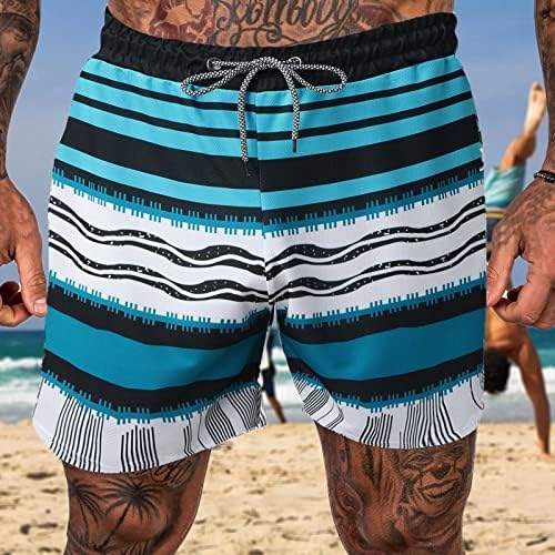Guobioziy גזעי שחייה לגברים מהיר מהיר מכנסי חוף יבש בגדים לבוש ים עם רירית רשת