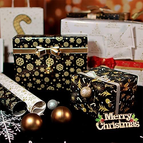 טקנאפ חג המולד גלישת נייר חג המולד מתנת גלישת נייר עבור חג המולד קופסות מתנה, חג המולד מתנת גלישת שקיות
