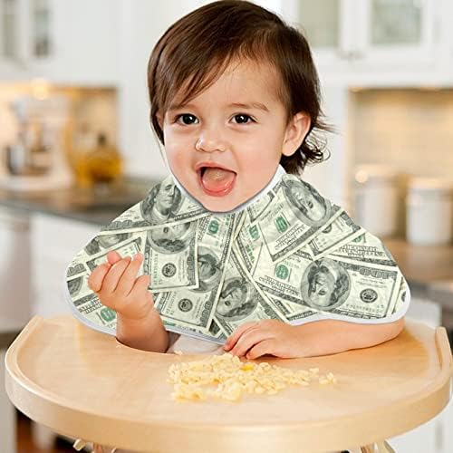 Yyzzh כסף אמריקאי מאה דולר שטר של מוסלין בגידים לתינוק 4 חבילה כותנה כביסה כביסה ביקוף לילדה לילדה