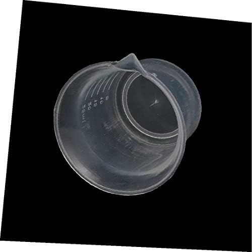 X-DREE 5 יחידות 25 מל PP פלסטיק וולומטרי מדידה כוס מיכל כוס מיכל 45MMX40 ממ (5 יחידות 25 מל PP