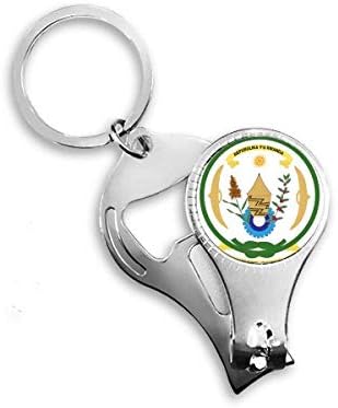 רואנדה אפריקה סמל לאומי סמל ציפורניים ניפר טבעת מפתח בקבוקי שרשרת פותחן
