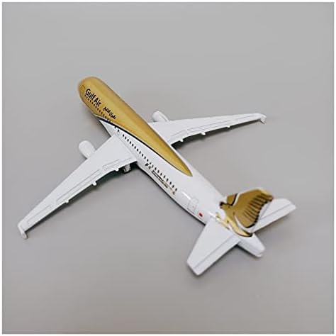 דגמי מטוסים 16 סמ מתאימים למפרץ אייר A320 מפרץ איירבוס 320 תעופה דגם מטוס יצוק עם תצוגה גרפית של מתנת מטוס מחזיק