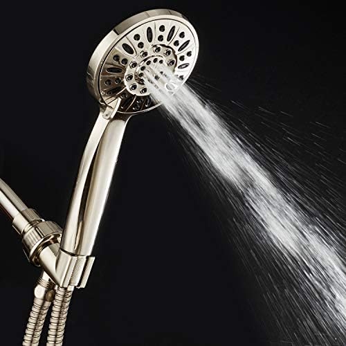 Aquadance לחץ גבוה 6 קביעת ניקל מוברש מלא 4 מקלחת כף יד עם צינור לחוויית המקלחת האולטימטיבית!