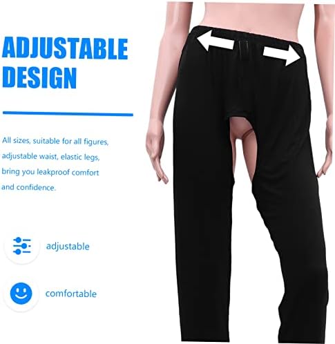 1 מחשב מכנסיים חיתול חצאית גברים של שחור פיג ' מה מכנסיים זקן חיתולי כותנה סניטרי מכנסיים תכליתי חיתול
