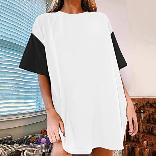 חולצת טריקו של נשים גדולות, דפוס וינטג 'הדפס צוואר עגול אימון לשרוול קצר של חולצת טריקו נשים