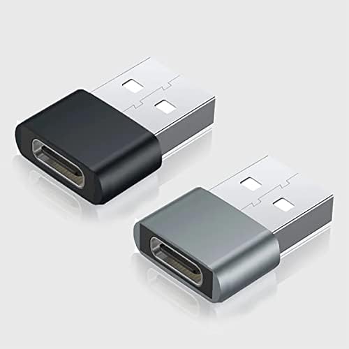 USB-C נקבה ל- USB מתאם מהיר זכר התואם ל- OnePlus NORD 5G שלך למטען, סנכרון, מכשירי OTG כמו מקלדת, עכבר, ZIP,