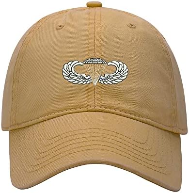 8502-כובע בייסבול גברים צבא מוטס צנחנים כנפי רקום שטף כותנה אבא כובע בייסבול כובעים