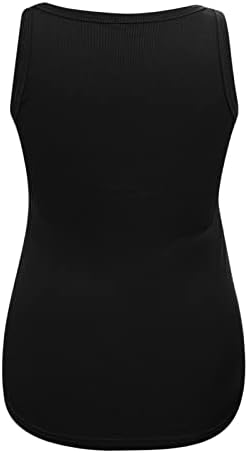 חולצות יוחאוטין הנלי לנשים נשים לבושות מזדמנות בצבע אחיד גופיות גופיות עגול כפתור צוואר חולצה ללא