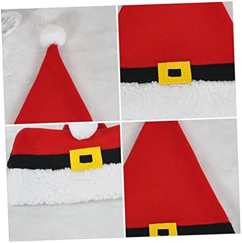 2 יחידות קוטב צמר חג המולד כובע קטיפה סנטה כובע תלבושות עבור גברים ילדים סנטה כובעי סנטה קלאוס