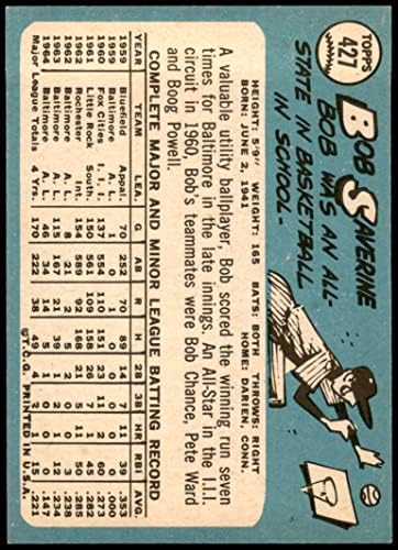 1965 Topps 427 בוב Saverine Baltimore Orioles Ex/MT Orioles