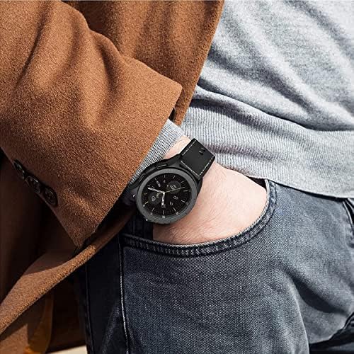 Hepsun תואם ל- Samsung Galaxy Watch 5/Watch 4 40 ממ 44 ממ להקה/קלאסי 42 ממ/סמסונג גלקסי שעון 42 ממ/הילוך S2 קלאסי/שעון