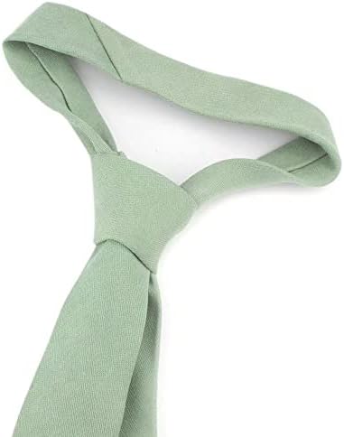 גברים של סקיני מוצק צבע כותנה פשתן קשרי חתונה מסיבת דק לחתוך עניבות 2.4