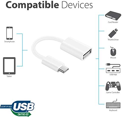 מתאם OTG USB-C 3.0 תואם ל- OPPO A57 שלך לפונקציות מהירות, מאומתות, מרובות שימוש כמו מקלדת, כונני