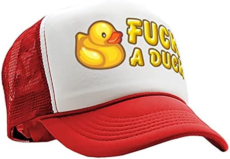 גוזלר-זין ברווז - מצחיק מעז מתנה איסור פרסום גומי דאקי-וינטג ' בסגנון רטרו נהג משאית כובע כובע