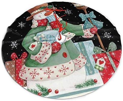 Lveshop חג המולד חצאית עץ חג המולד מקסים שלג מקסים עגול יוקרה עגול מקורה מחצלת חוץ כפרי קישוטי חג עץ כפרי