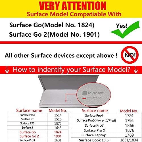 עור מקורי של Gexmil למשטח Go3 / Go 2 Case / Surface Go Go Learic Case Codhide כיסוי
