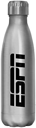לוגו שחור ESPN 17 גרם בקבוק מים נירוסטה, 17 אונקיה, צבעוני