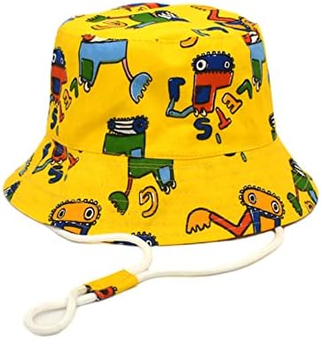 ילדים רצועת סנטר מתכווננת כובעי שמש אביב אביב כובע שמש כובע קריקטורה חמוד חמוד חוף דלי חוף כובע