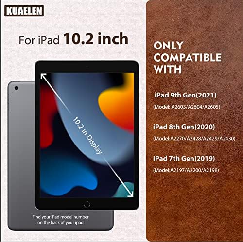 IPAD חדש 9/8/7 הדור המקרה 10.2 '', Cuaelen Protective iPad מארז 10.2 אינץ