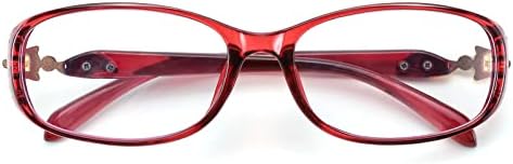 משקפי קריאת מלבן אופנה פייסדי נשים משקפיים חסימת אור כחול סגנון שועל קל משקל קורא בוהק אנטי ב 2344