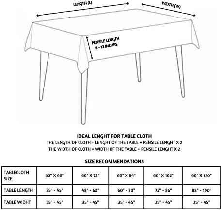 בד שולחן פולקבוליות 60 x 60, מפת שולחן מרובע כותנה לעיצוב מטבח, שולחן בד לבן או כיסוי שולחן חווה חיצוני