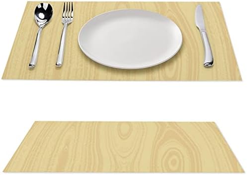 מרקם מעץ PVC שולחן שולחן מחצלות פיקוח רחיצות כרית שולחן שולחן לשולחן אוכל לשולחן אוכל