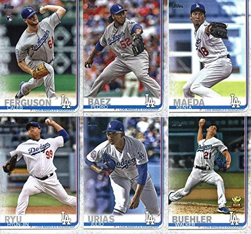 2019 Topps שלם בייסבול שלם בייסבול לוס אנג'לס דודג'רס קבוצה של 24 קלפים: קלייטון קרשו, קורי סיגר, כריס טיילור,