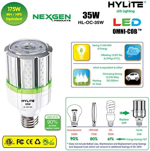 תאורת LED Hylite 35W ביצועים גבוהים LED LED OMNI-COB LAME