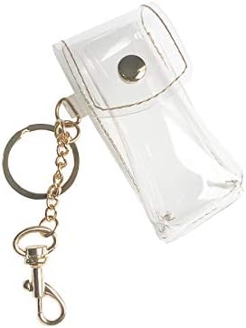 DGQ קליפ על שרוול שרוול צ'פסטיק פאץ 'מחזיק שפתון שפתון 1 מחשב שפתון ברור מחזיק חתיכה מפלסטיק ערכת אחסון קוסמטית
