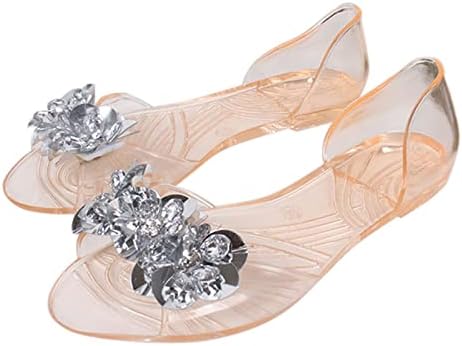 נעלי בית לנשים יהלומים אטומים למים חיצוניים ג'לי פה חוף דגים מזדמנים מהבהבים כפכפי קיץ מקורה פלטפורמת סנדלי
