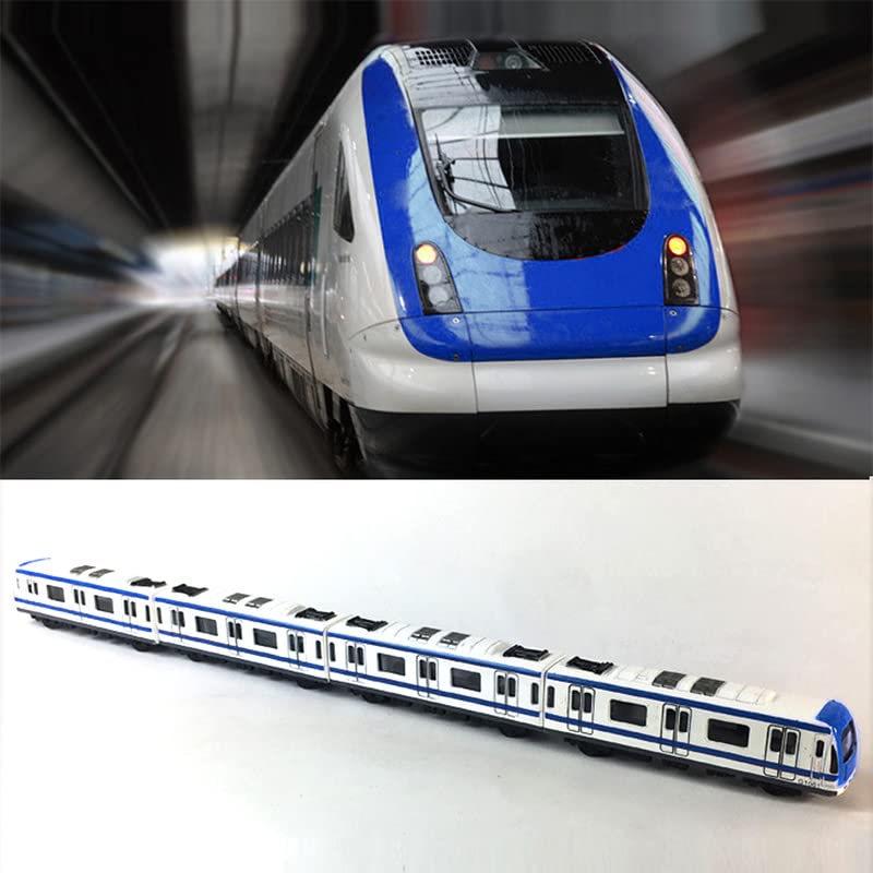 רכבת דגם, 4 יחידות רכב סט סגסוגת עיר רכבת רכבת תחתית רכבת דגם,1/64 בקנה מידה סגסוגת רכבת תחתית/רכב