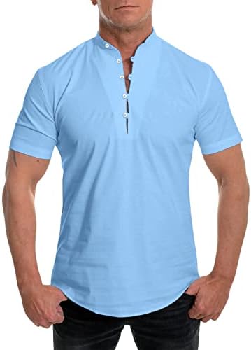 כפתור גברים של יאנגקיג'י למטה חולצת שרוול קצרה חולצות באולינג לגברים חולצה לגברים בגברים גדולים וגבוהים בצבע