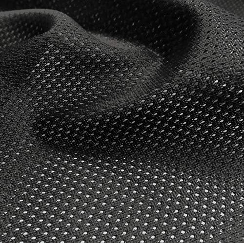 פיקו טקסטיל 2 מטרים בורג-שחור פוליאסטר מיקרו רשת ג ' רזי בד-מגוון רחב של צבעים-עמיד ספורט רשת