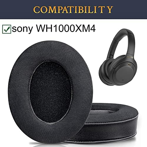 Soulwit Cooling-Gel-Gelpads החלפת Sony WH-1000XM4 אוזניות, כריות רפידות אוזניים עם קצף בידוד רעש בצפיפות גבוהה,