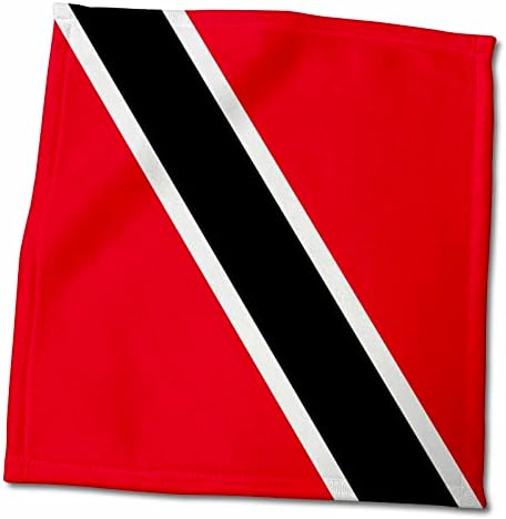 דגל 3 של טרינידד וטובגו - אלכסוני שחור לבן אדום - The. - מגבות