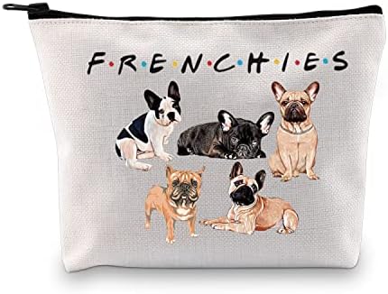 Xyanfa תיק קוסמטי צרפתי צרפתי חובבי כלבים מתנות