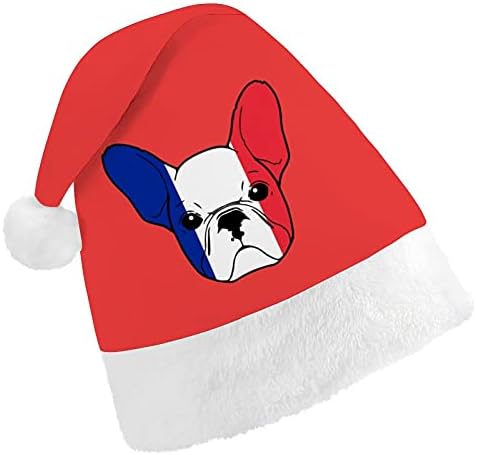 צרפתית בולדוג סקיצה חג המולד כובע לשנה חדשה חג מסיבת קוספליי