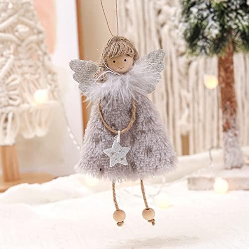 תליון בובת מלאך חג המולד תליון חג המולד מלאך בובת בובה תליון מלאך קישוטי עץ חג המולד עץ מלאך