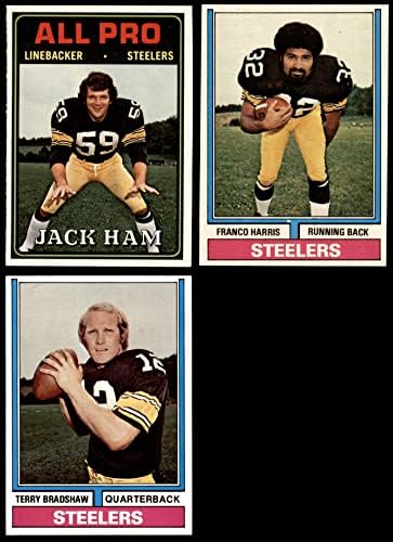 1974 Topps Pittsburgh Steelers צוות סט פיטסבורג סטילרס NM+ Steelers