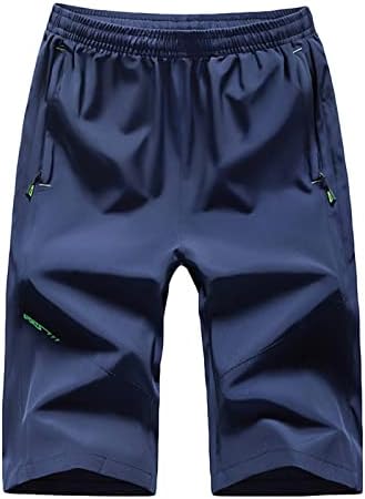 מכנסיים קצרים של מטען Ozmmyan לגברים המותניים המוצקים המותניים הקצוצים קיץ מכנסיים יבש מהיר מכנסיים