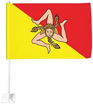 דגל מכונית דגל סיציליאני 12 x 18 אינץ