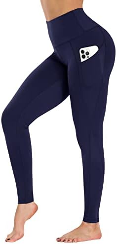 חותלות של GayHay עם כיסים לנשים רגילות וגודל פלוס - מכנסי יוגה קאפרי מותניים גבוהים דחיסת בקרת בטן
