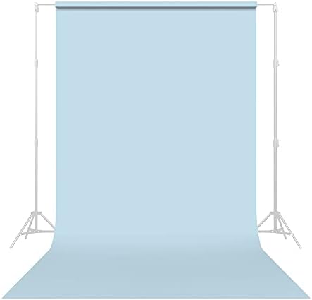 רקע צילום נייר חלק פראי-צבע 41 ערפל כחול, גודל 86 אינץ ' רוחב על 36 מטר, רקע לסרטוני יוטיוב, סטרימינג, ראיונות