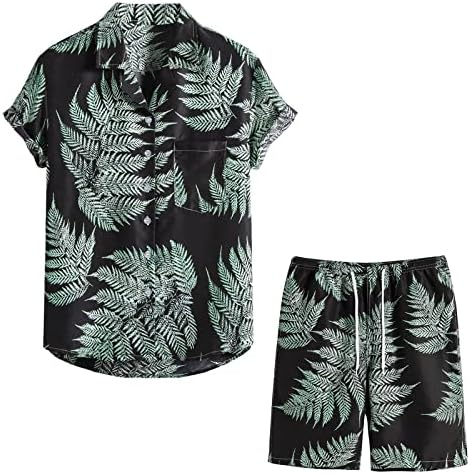 תלבושות חולצות הוואי של זפרוובה תלבושות לגברים עלים מודפס
