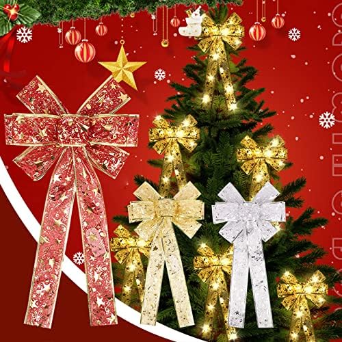 אור קליל מכתב זוהר קשת חג המולד תליון תליון קשת עץ עץ טופר בהיר קשת קשת תלויה מנורת חוט מופעלת סוללה לעץ חג