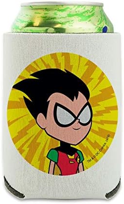 Teen Titans Go! Robin Can Cooler - משקה שרוול חיבוק מבודד מתקפל - מחזיק מבודד משקאות