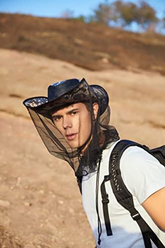 כובע דיג לגברים ונשים, חיצוני UV הגנה מפני השמש כובע שוליים רחב עם כיסוי פנים וצוואר