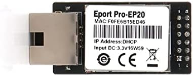 Eport Pro EP20 Linux Network Server Port TTL סדרתי ל- Ethernet Module Module DHCP 3.3V TCP IP Telnet