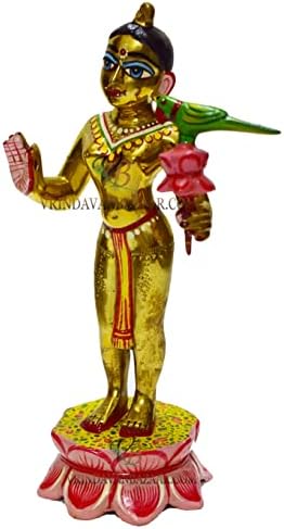 Vrindavanbazaar.com פליז Vrinda Devi/Tulsi Maharani/Krishna's Priya 7.5 אינץ '